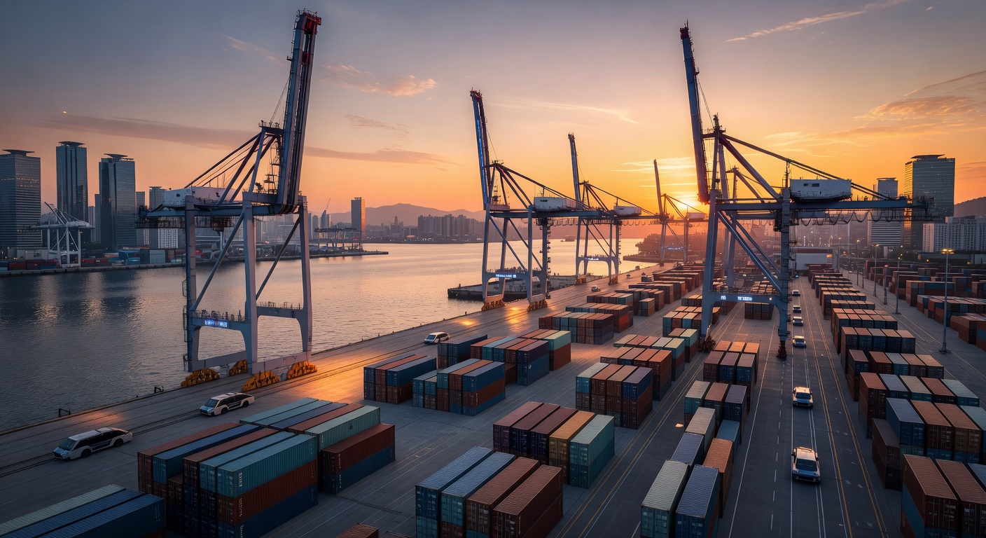 Secure Modern Cargo Port in South Korea 2026