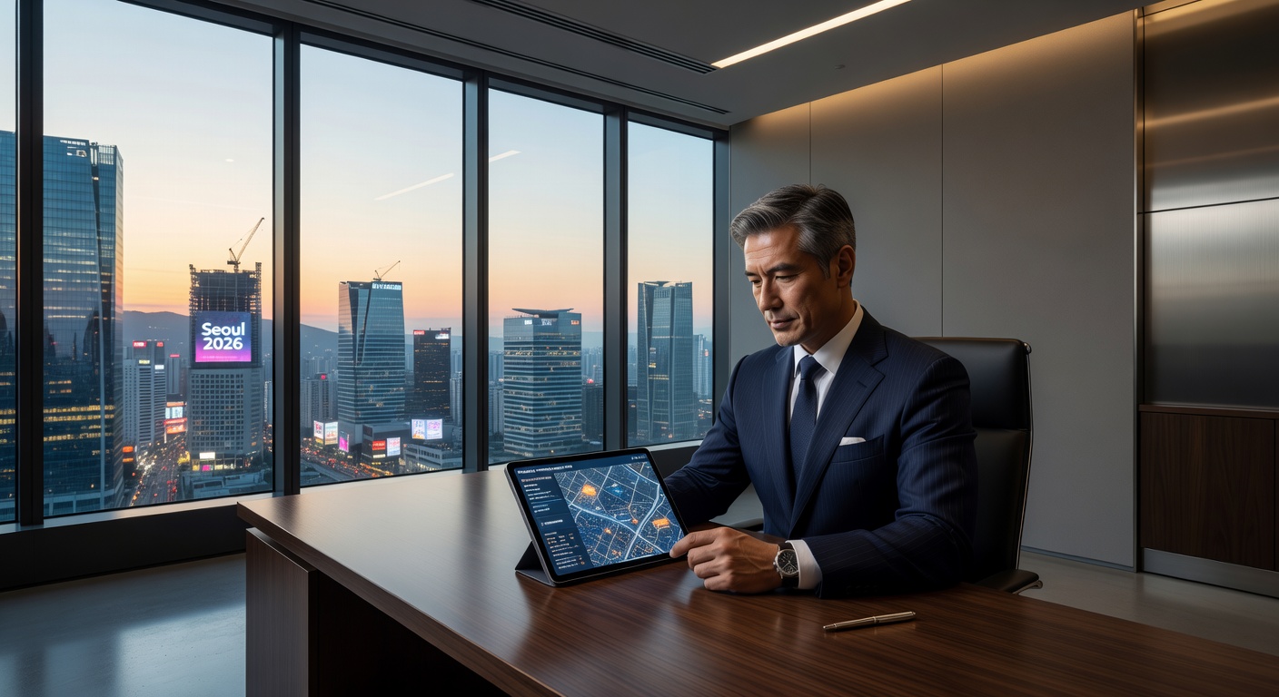 Professional Expat Reviewing Seoul Real Estate Data 2026