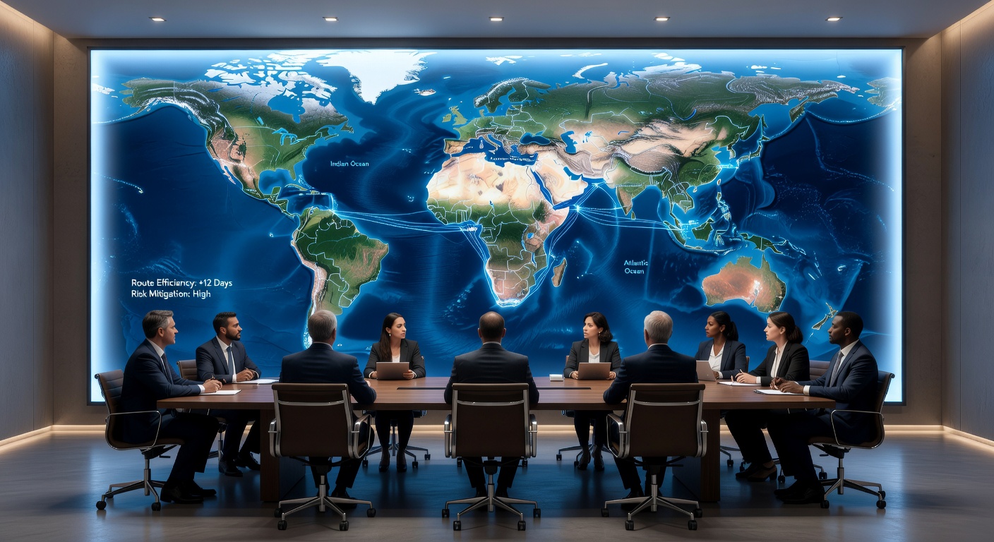 Global Maritime Trade Map 2026 Displaying Alternative Routes