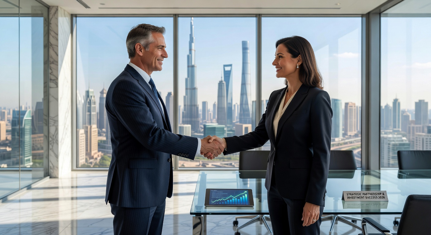 Strategic Business Partnership Handshake