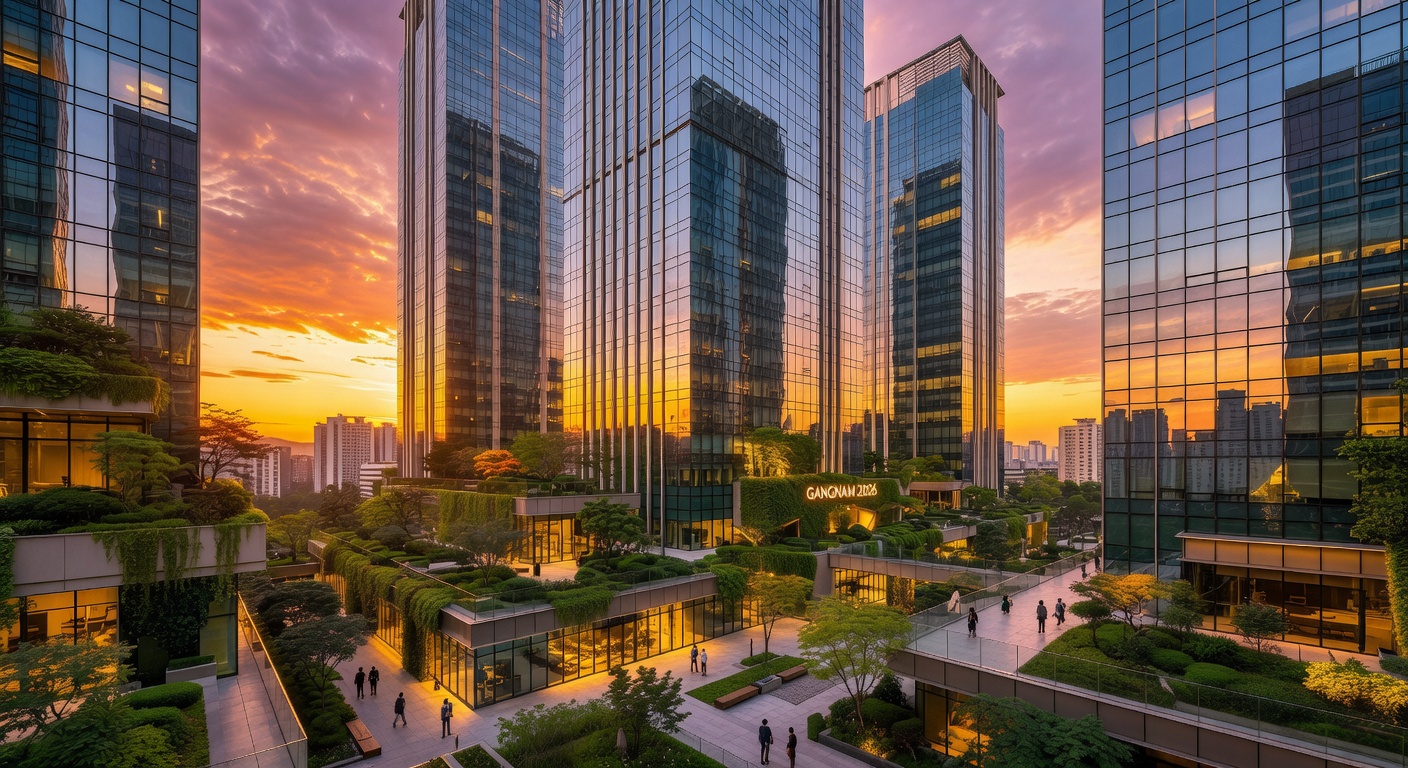 Modern Luxury Real Estate Development in Gangnam Seoul
