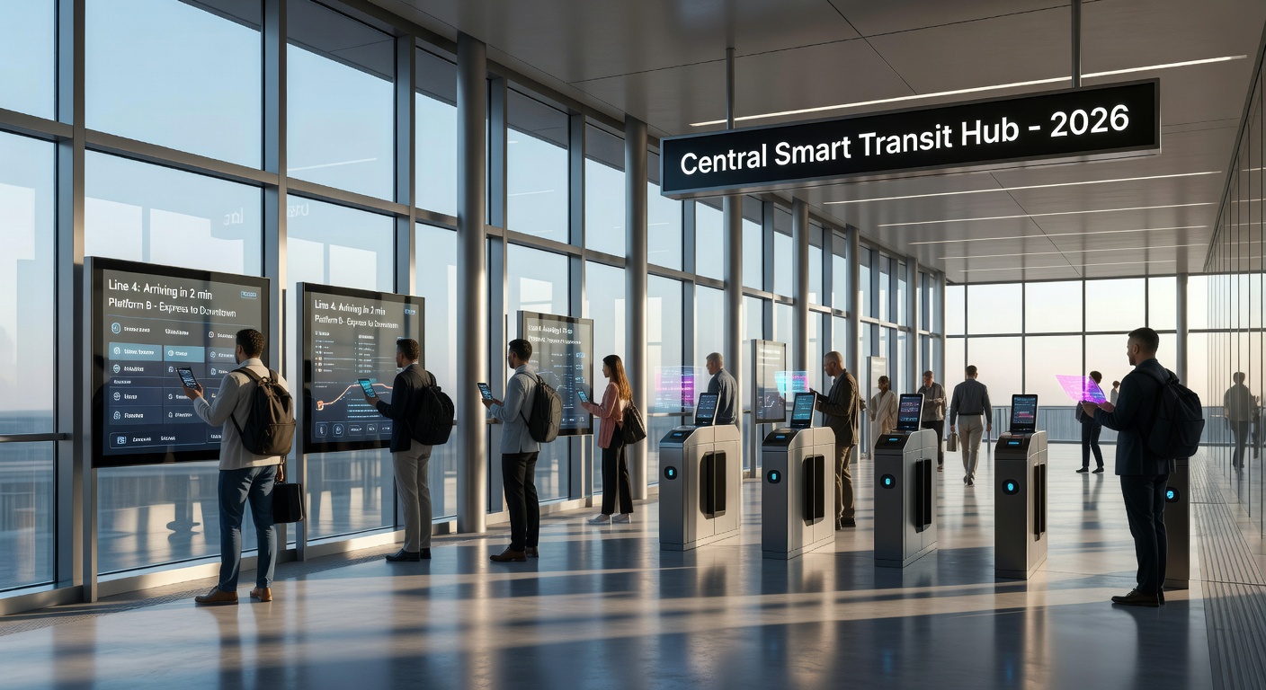 Modern Smart City Transit Hub 2026