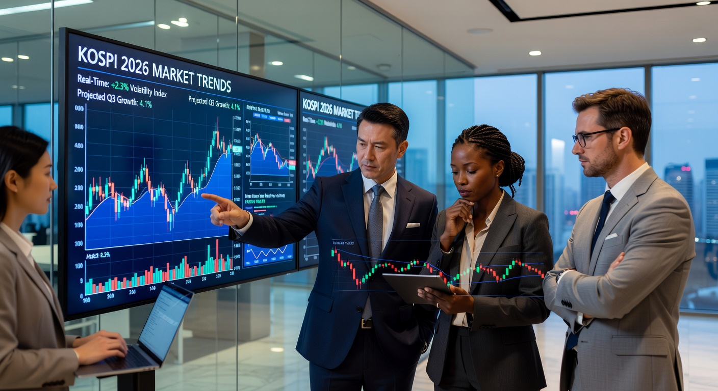 International Investors Analyzing South Korean Market Data