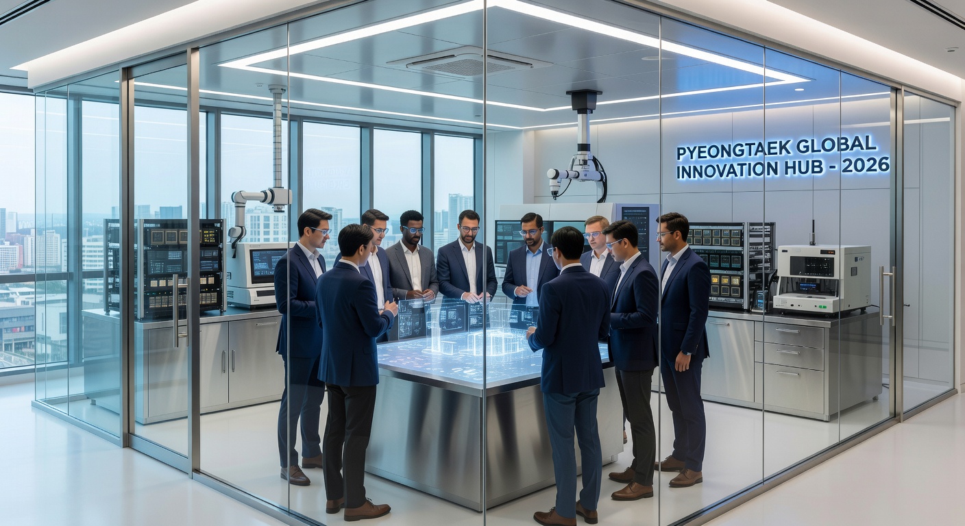 International Tech Professionals in a Korean Research Lab