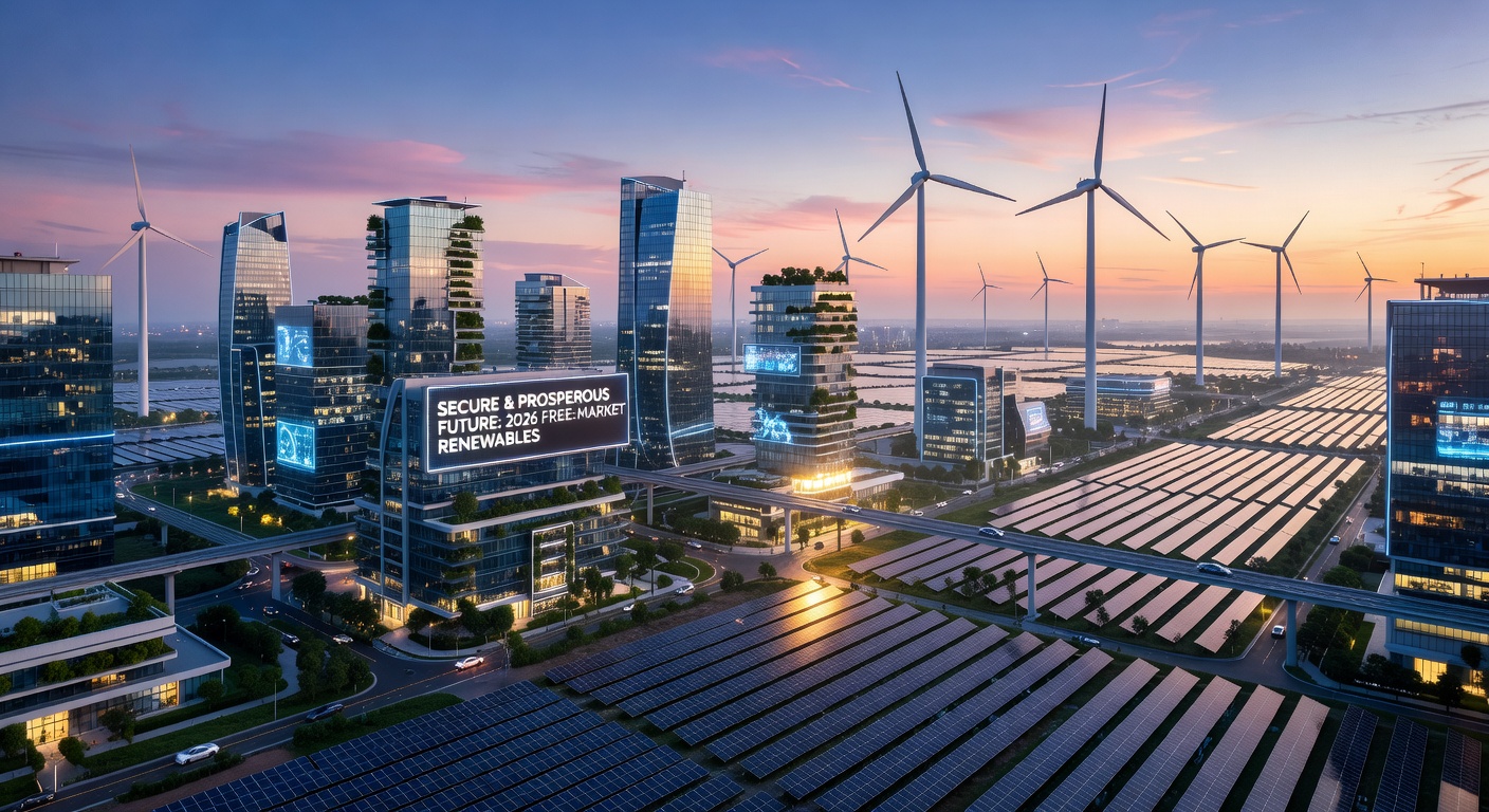 Futuristic Smart City and Renewable Energy Hub at Dawn 2026