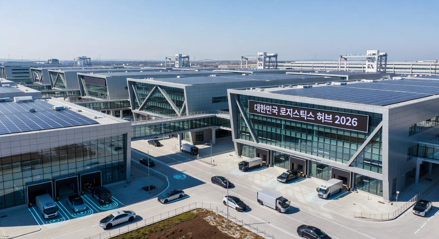 Futuristic Tech Logistics Hub 2026