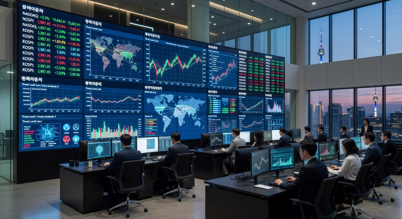 Financial data and cyber security monitoring center in Seoul