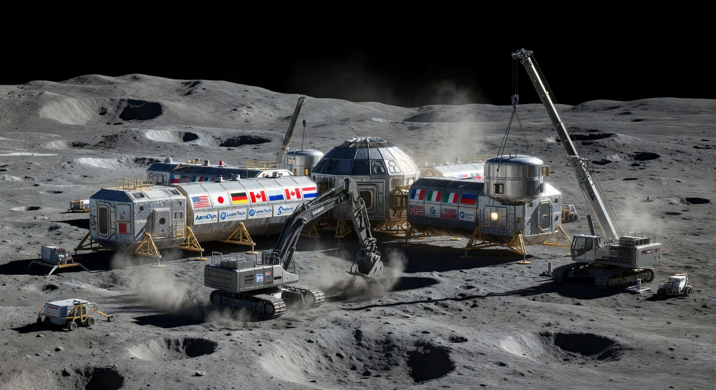 Joint Lunar Infrastructure Project Representing ROI