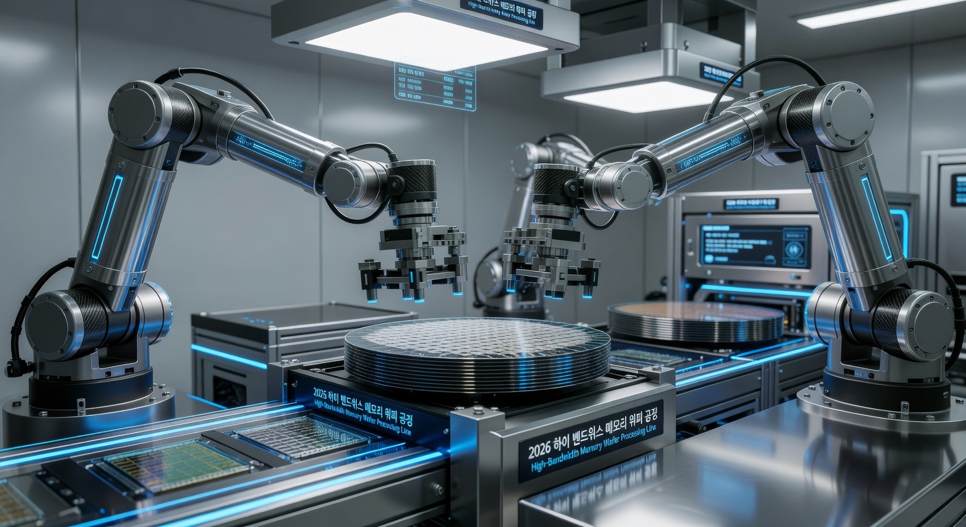 Advanced AI Memory Chip Production Cleanroom