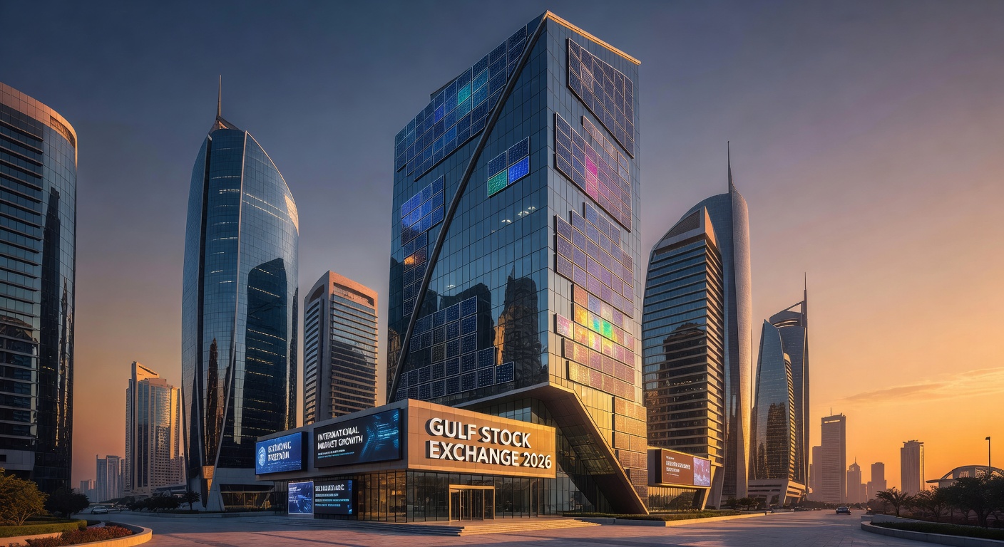 Modern Gulf Financial District 2026 with Integrated Solar Architecture