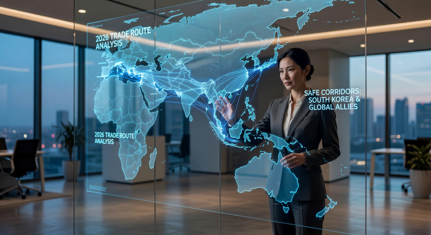 Indo-Pacific Trade Route Map and Business Analyst
