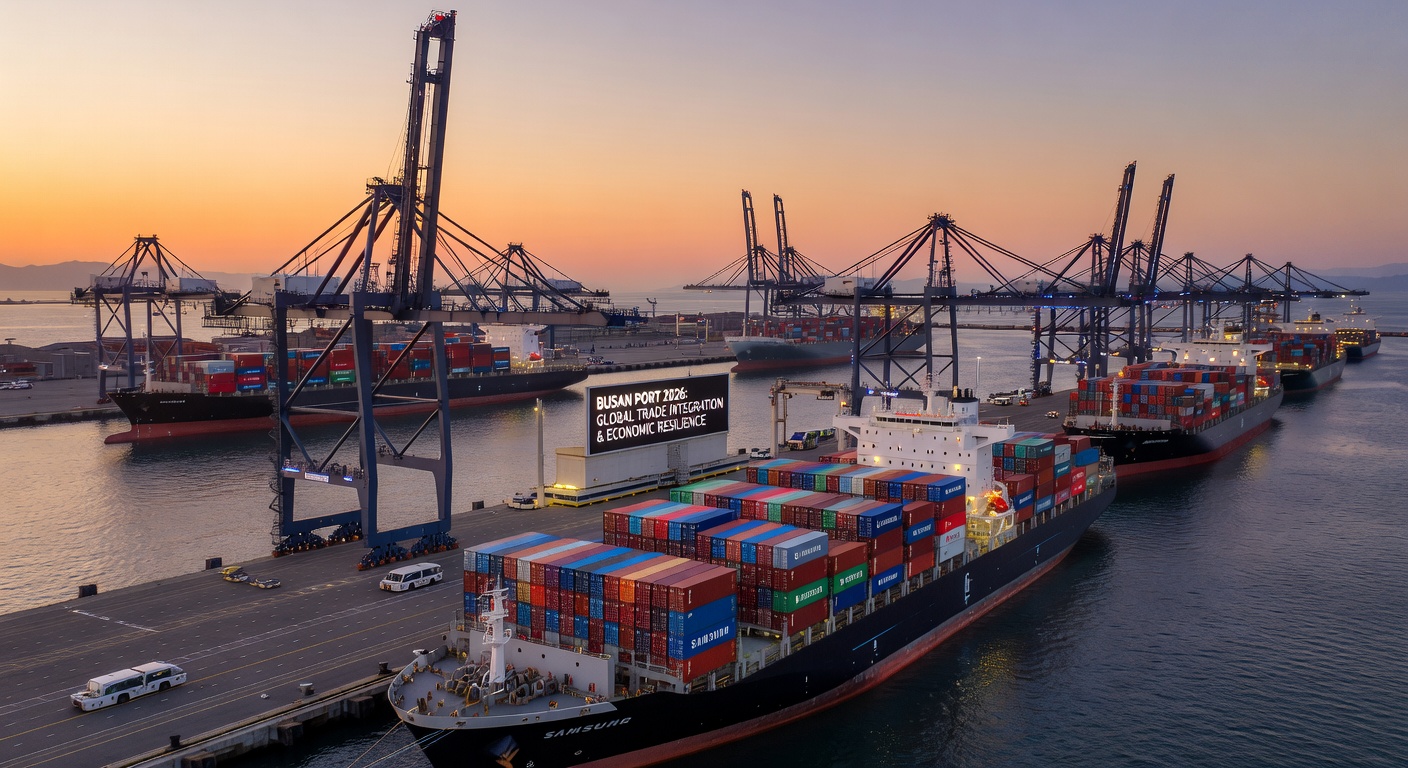 Modern Busan Port and Global Export Logistics