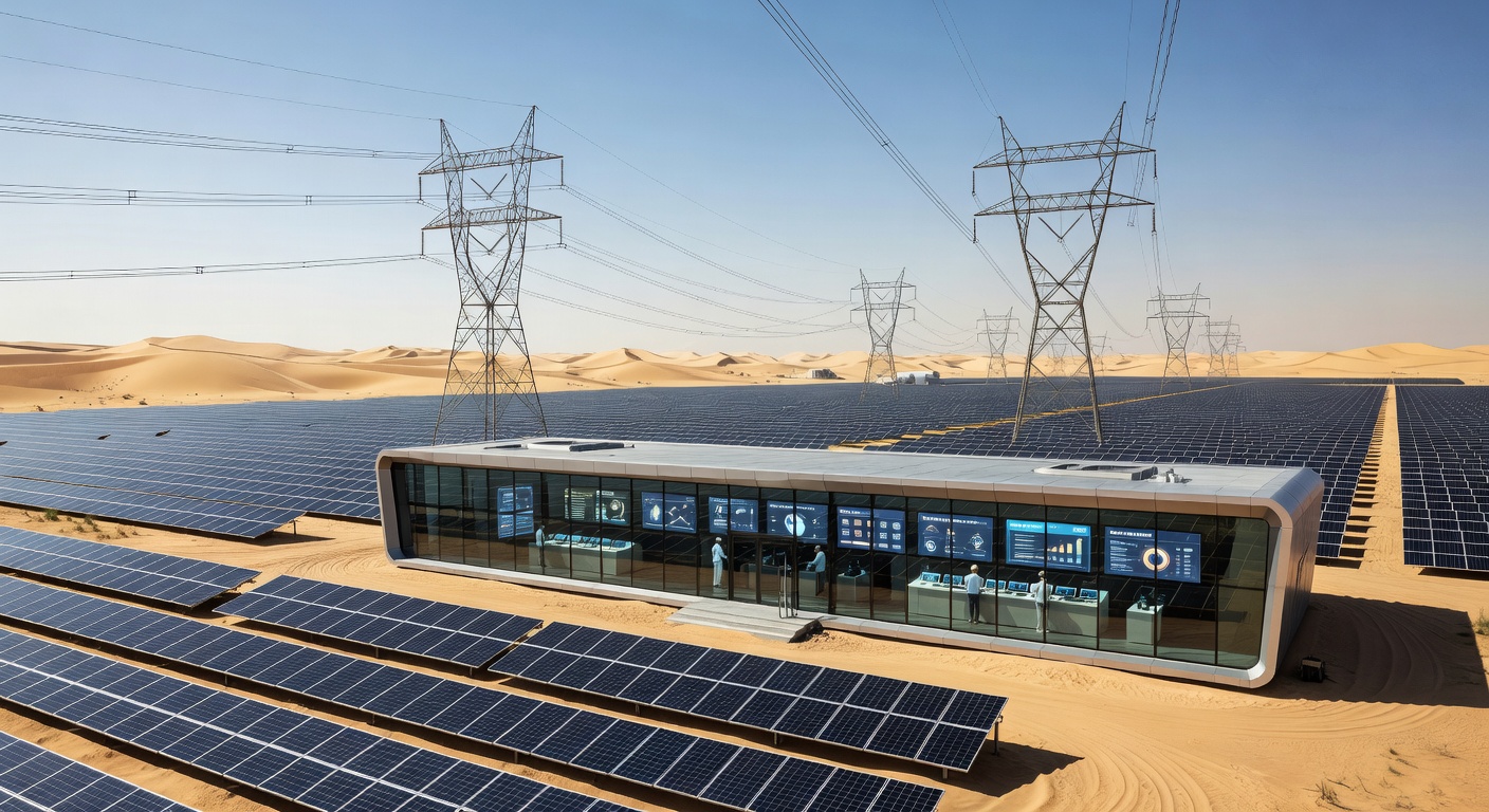 Massive Middle East Solar Farm and Integrated Power Grid 2026