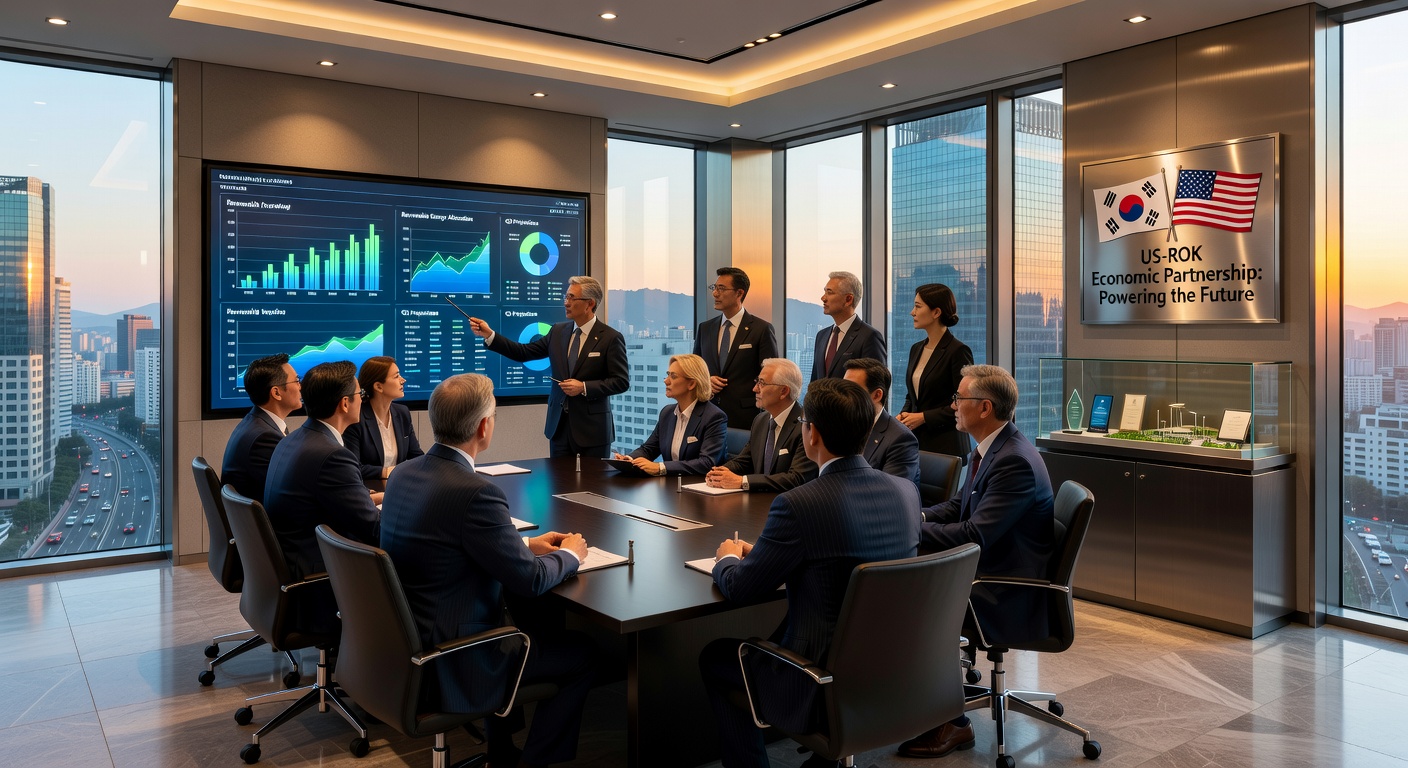 International investors in a Seoul corporate boardroom