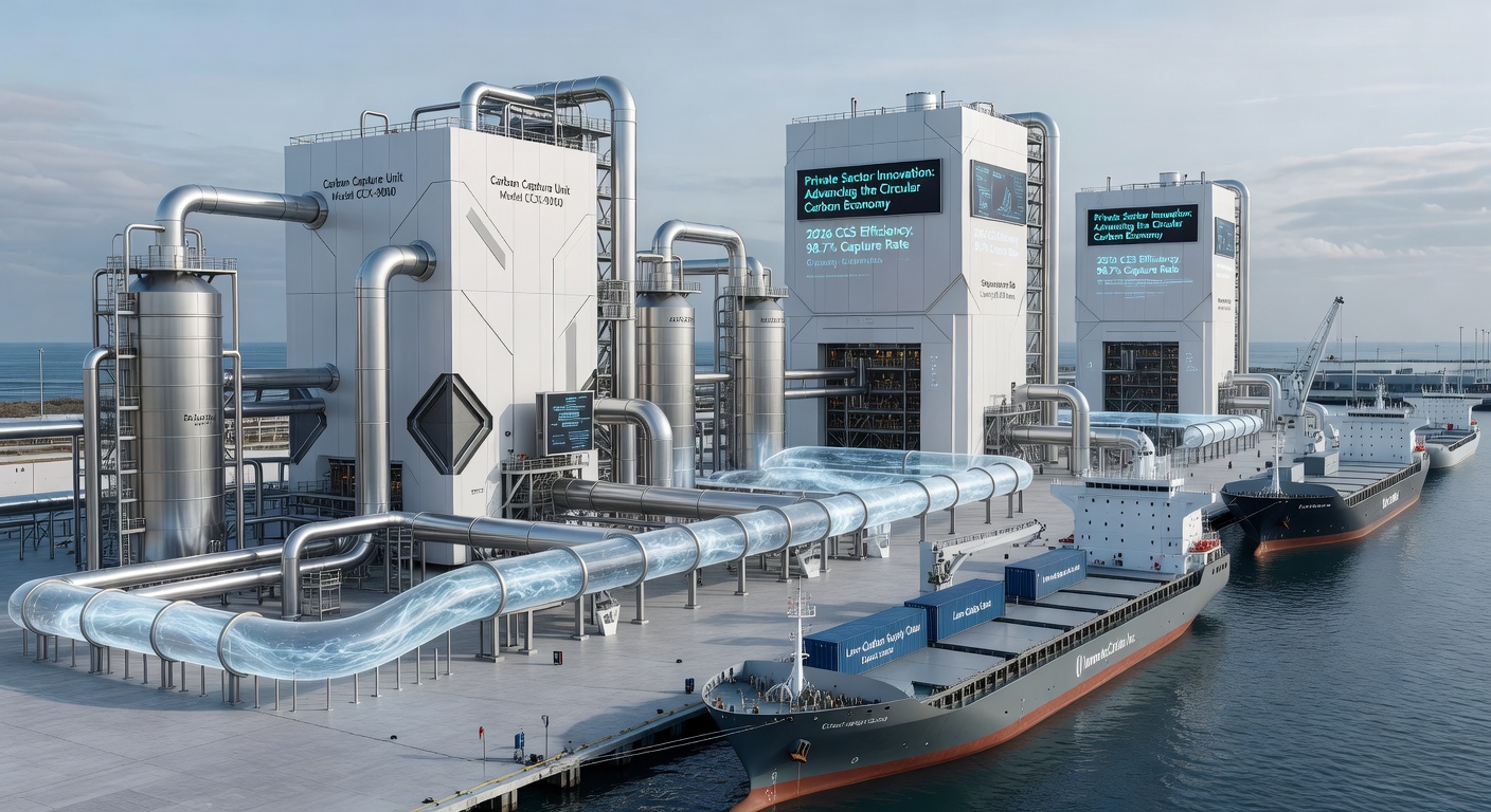 Modern Carbon Capture Industrial Facility 2026