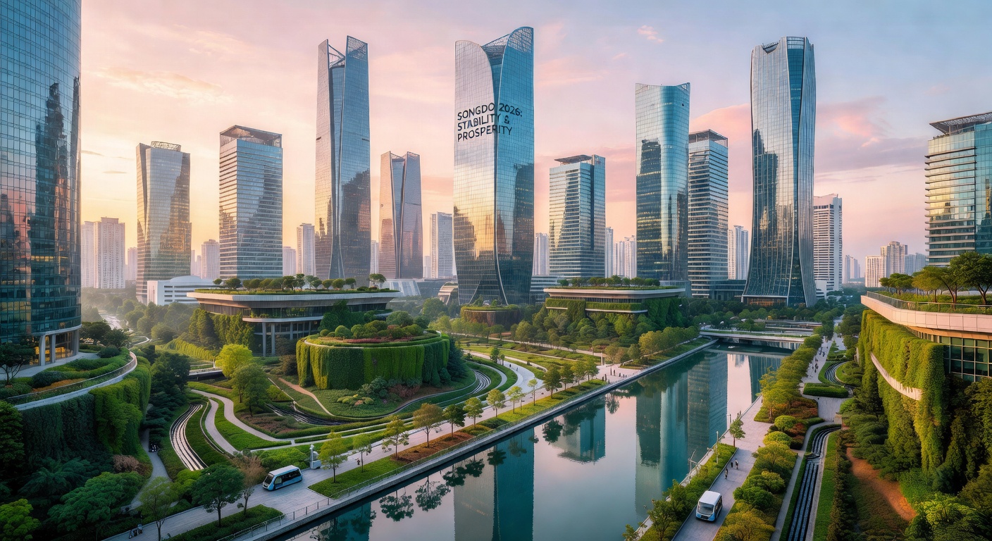 Songdo International Business District at Sunrise 2026