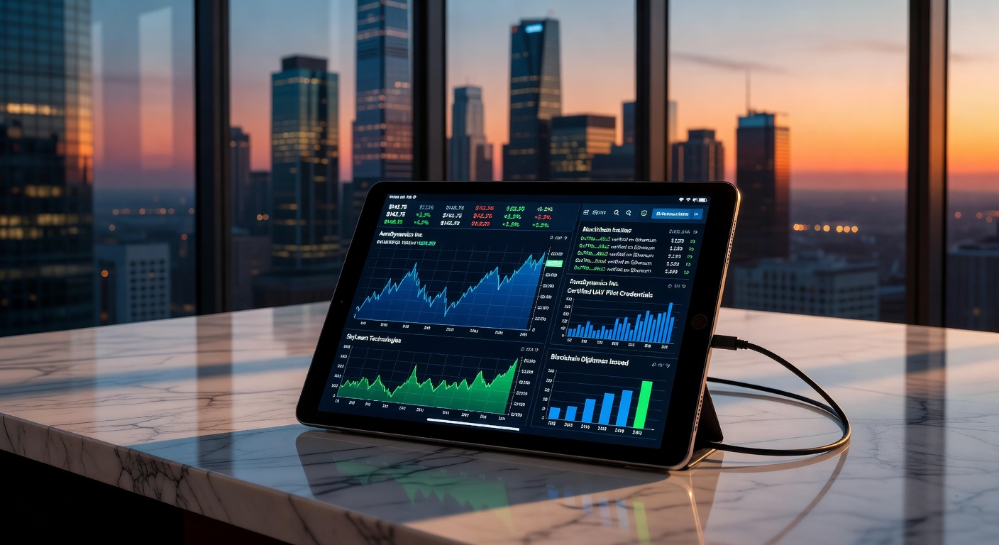 Aerospace Investment Dashboard on Tablet 2026
