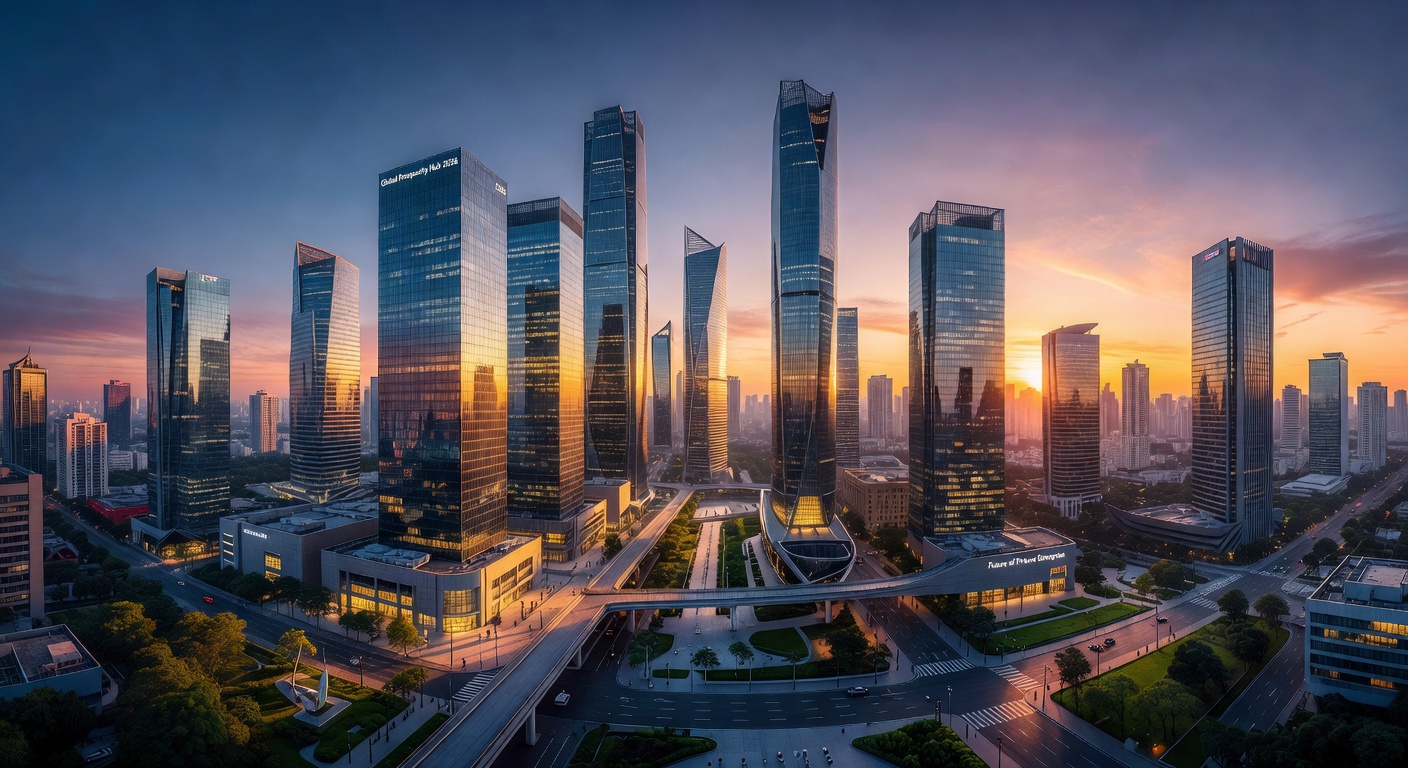 Modern Global City Skyline and Economic Prosperity 2026