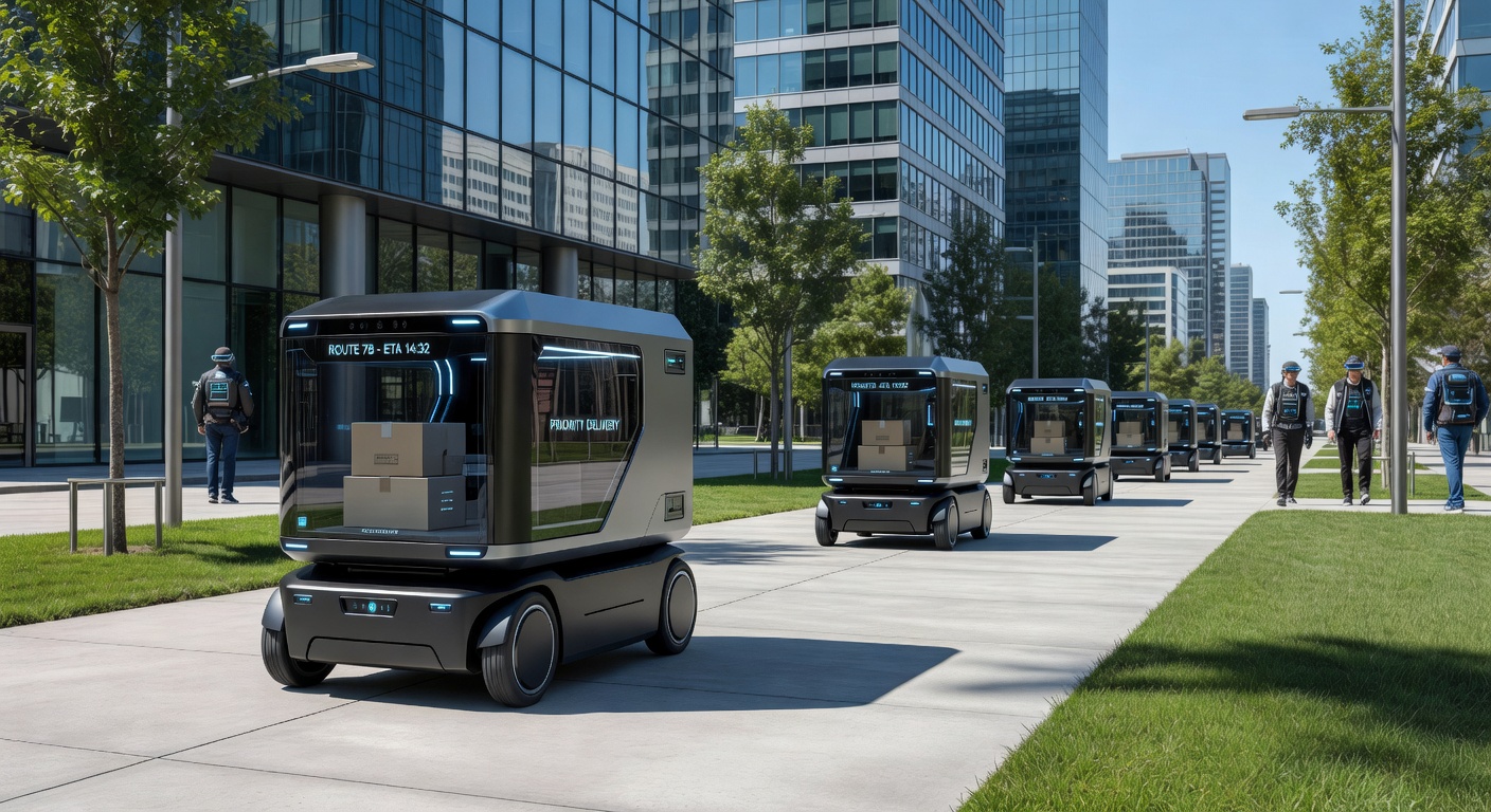Autonomous Delivery Robots in a Modern Urban Environment 2026