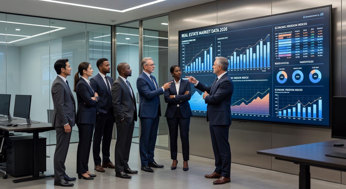 Global Investment Analysts Reviewing Market Trends