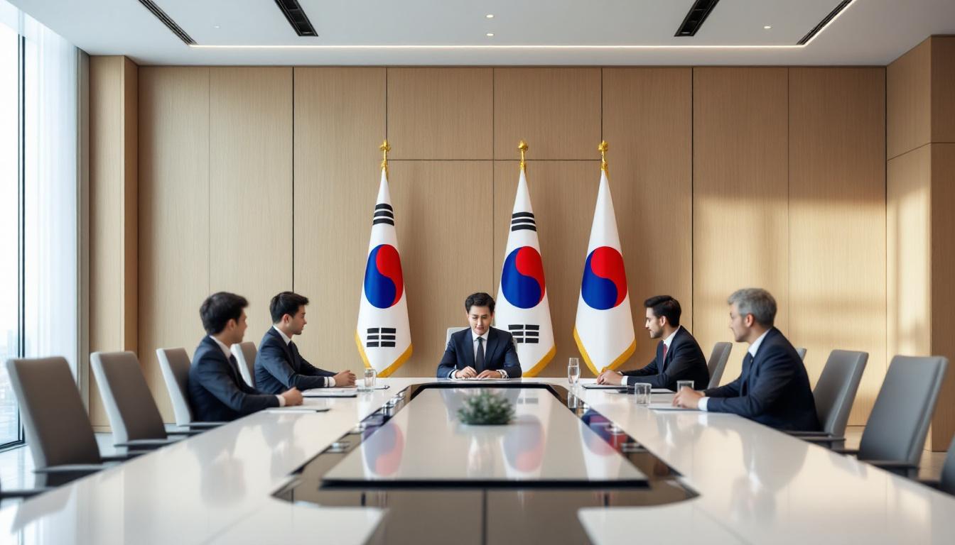 서울 컨퍼런스 홀에서 열린 국제 외교 회담 현장