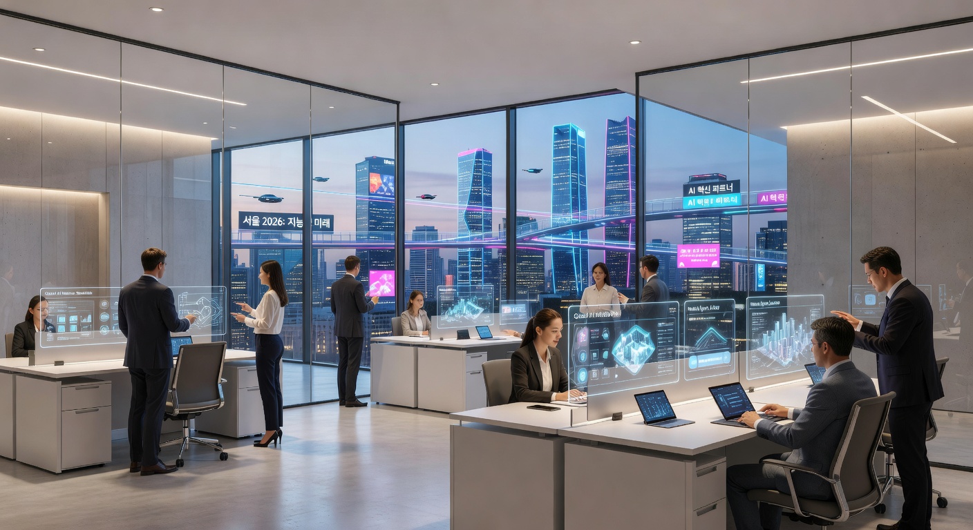 AI-Integrated Smart Office Interior Seoul