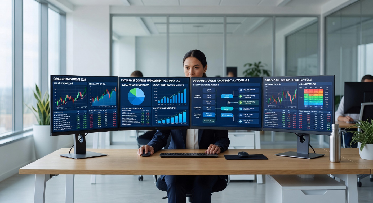 Investor Analyzing Cybersecurity Compliance Software