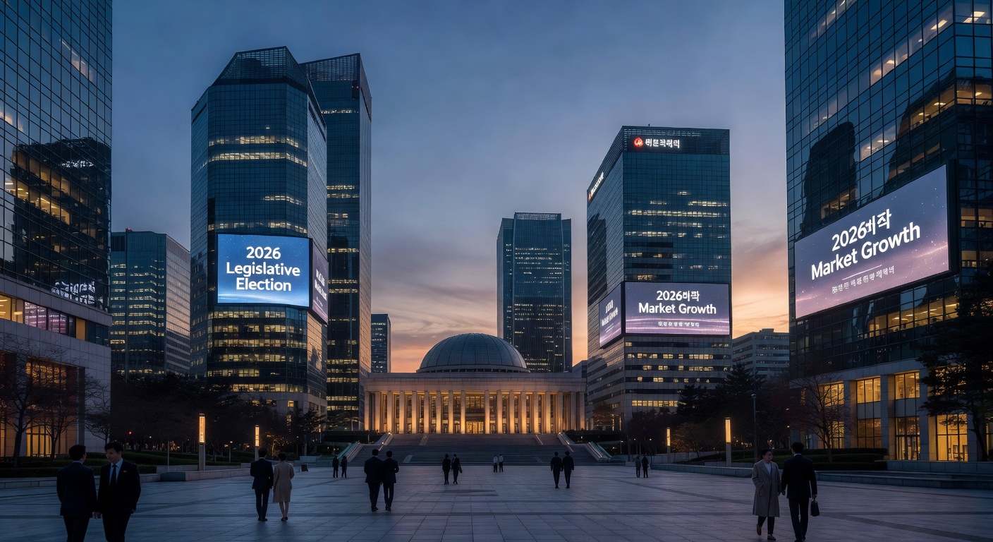 Modern Seoul Financial District and Legislative Skyline 2026