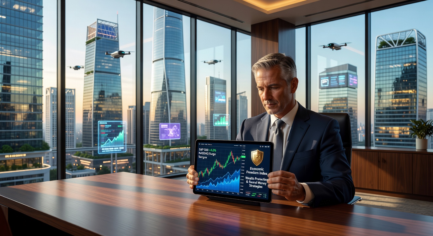 Global Investor Analyzing 2026 Market Data and Economic Index