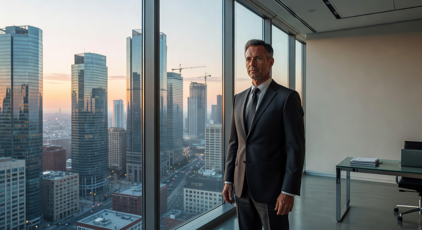 Global Investor Overlooking Thriving Cityscape 2026