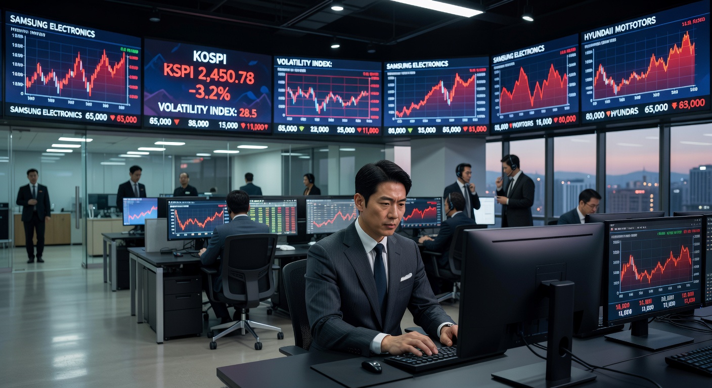 KOSPI Stock Market Volatility Data Screens