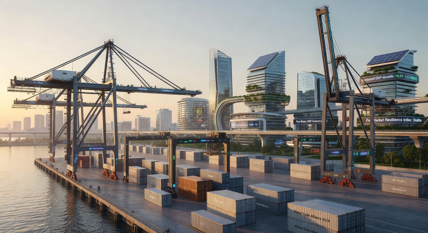 Modern Smart City Harbor at Dawn 2026