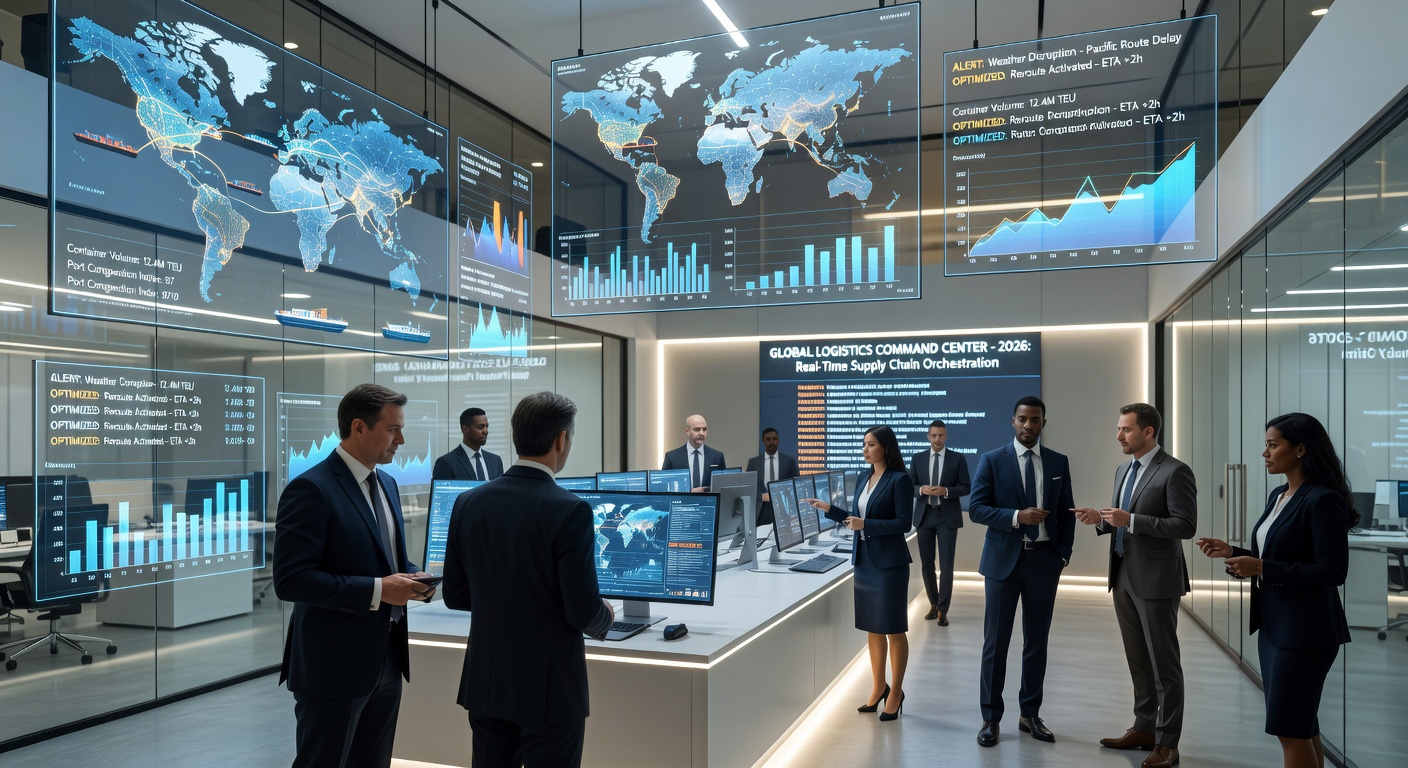 Global logistics data control center 2026