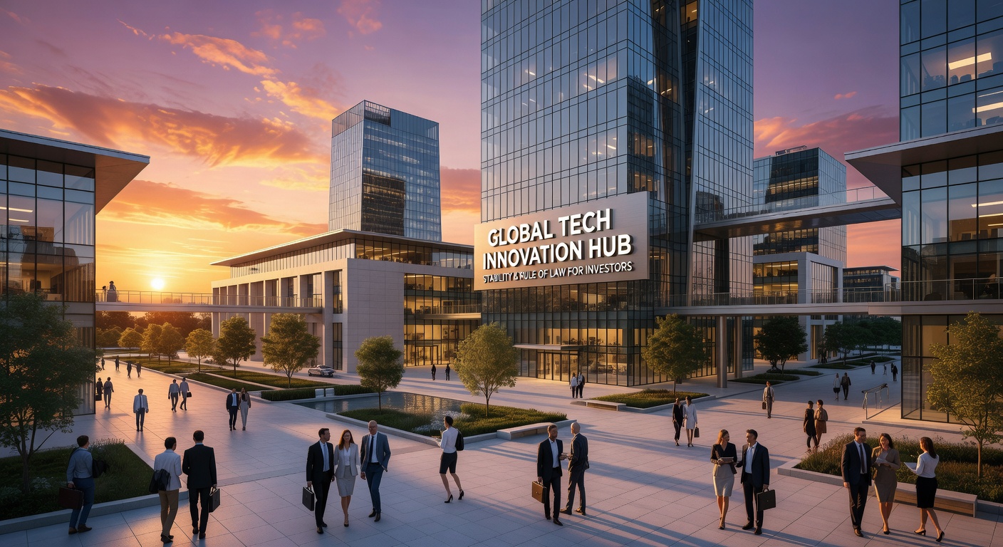 Prosperous Global Tech Hub Sunrise