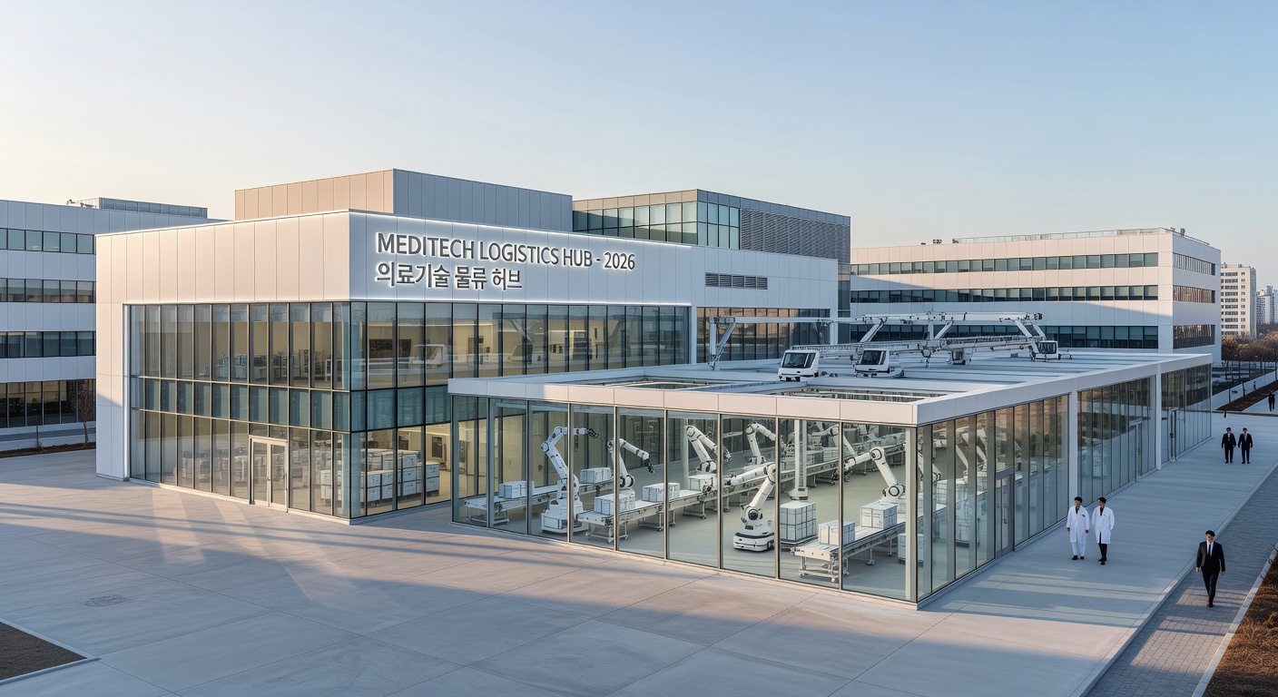 Modern medical-technology facility and automated logistics center in Korea