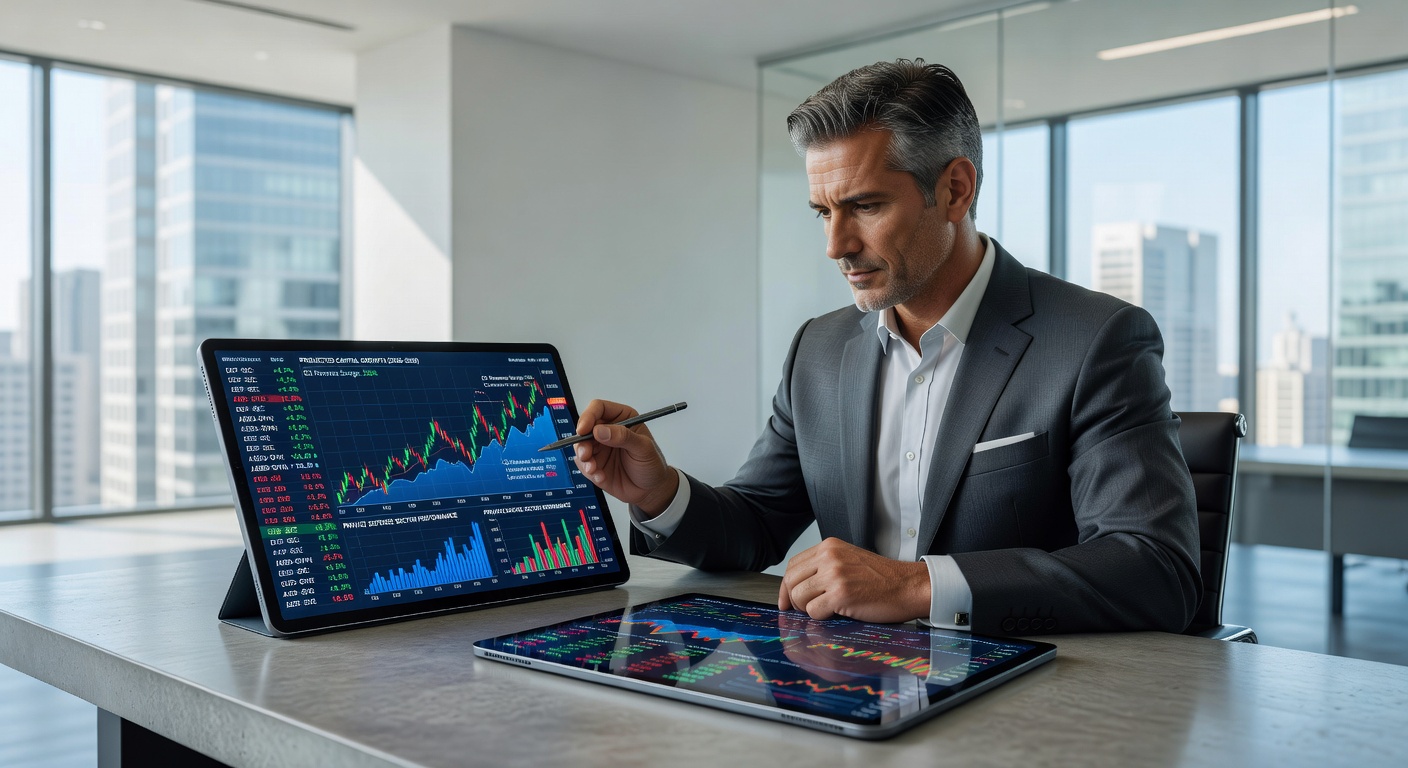 Investor Analyzing Defense Sector Stocks 2026