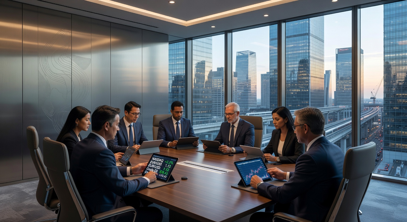 Corporate Boardroom Overlooking Financial District 2026