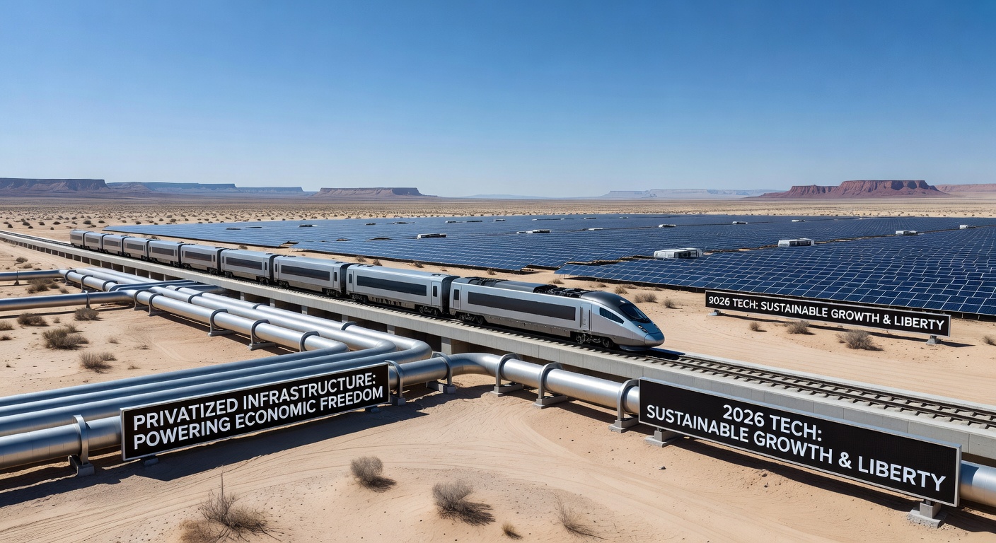 High-Speed Infrastructure and Energy Pipelines in Desert Landscape 2026