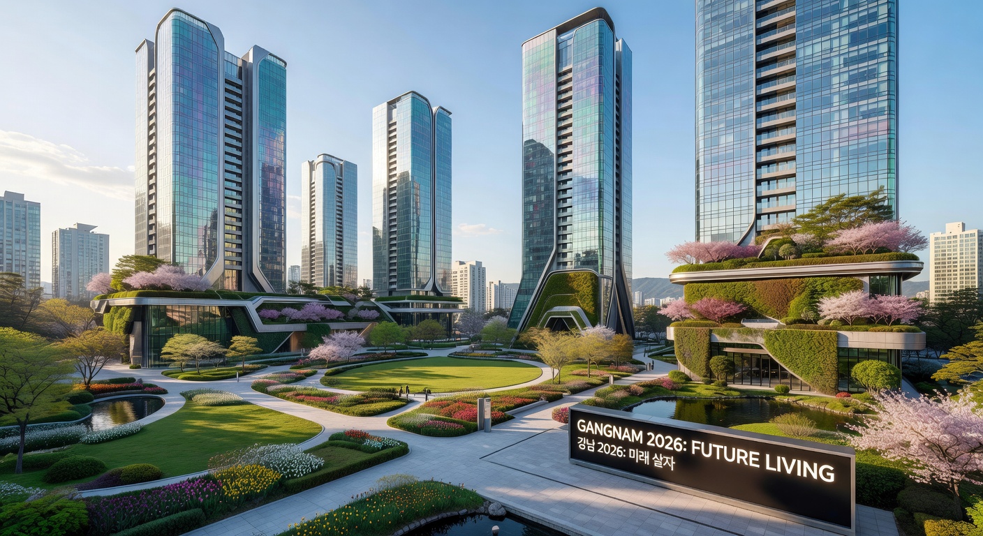 Modern Luxury Real Estate Development in Gangnam Seoul