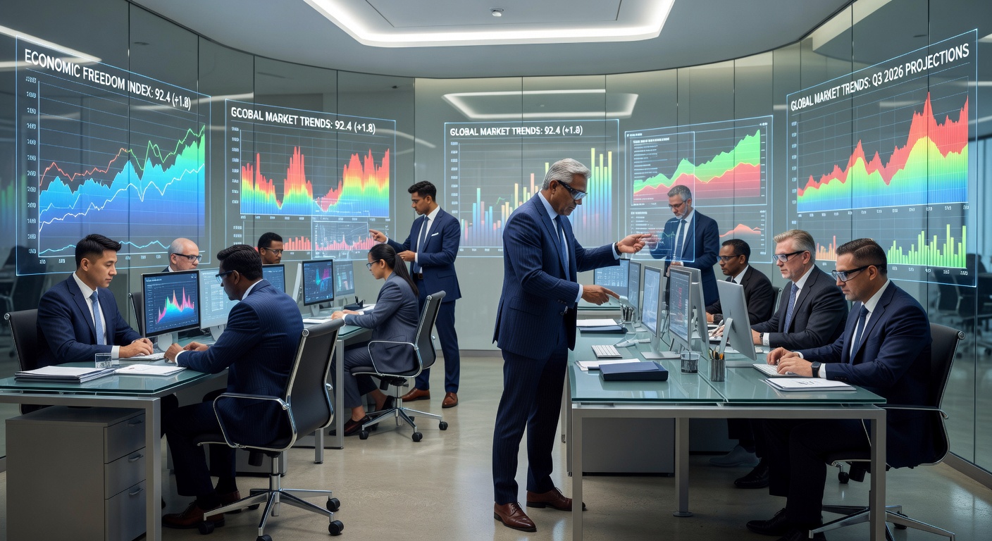 Financial Analysts Monitoring Economic Freedom Data 2026