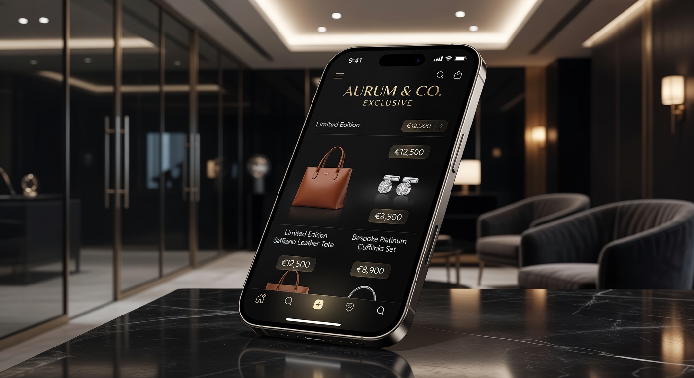 Digital Luxury Retail Mobile Interface 2026
